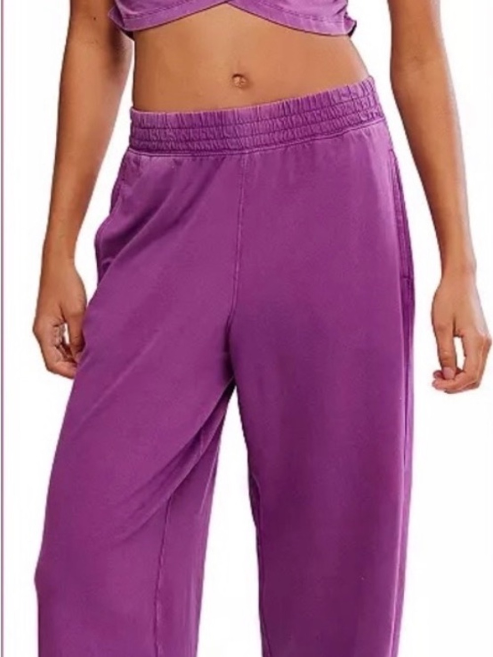 Free People Cross Over Set Purple - Picture 2 of 9